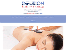 Tablet Screenshot of infusionbodywork.com